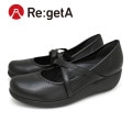 素材リニューアル！リゲッタ　Re:getA AL-35　クロスベルトミドルウェッジパンプス 入学式 卒業式 就活 履きやすい 歩きやすい 新生活 母の日