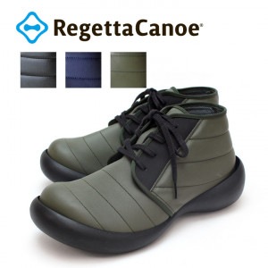 リゲッタカヌー RegettaCanoe CJFS-6922 フィールドシューズタイプ ステッチナイロン風ハイカットブーツ メンズ