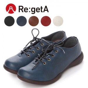 リゲッタ Re:getA R-071 レースアップフラットシューズ