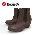 素材がリニューアル! リゲッタ Re:getA R-1974 メダリオン サイドゴアブーツ(7cmヒール)
