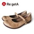 リゲッタ Re:getA R-2361 ローヒールストラップパンプス シューズ ぺたんこ 履きやすい 歩きやすい 新生活 母の日