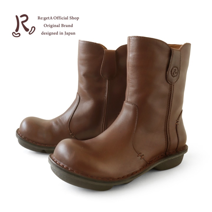 当店限定 R -アール-　本革 ステッチダウン ペコスブーツ　RL-08
