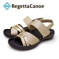 RegettaCanoe リゲッタカヌー レディース 編み込みクロスベルトサンダル