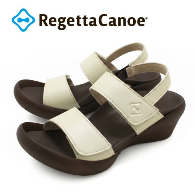 RegettaCanoe リゲッタカヌー レディース ２本ベルトウェッジサンダル