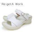 Re:getA Work リゲッタ ワーク レディース 2WAY折り紙ウェッジサンダル