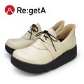 リゲッタ スットオン Re:getA RE-167 厚底 軽量 紐靴 スニーカー レディース レースアップシューズ 履きやすい 歩きやすい EVA