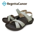 リゲッタカヌー RegettaCanoe CJFW-3519 フラットウェッジヒール バックベルト サンダル ストラップ クロスベルト ローヒール レディース 履きやすい 疲れにくい 浴衣 母の日