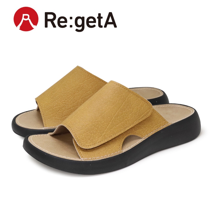 リゲッタ Re:getA RRM-100 室内履き ルームサンダル おうちリゲッタ 面ファスナー おうち時間 ユニセックス オフィス履き カバーサンダル 履きやすい 歩きやすい リラックス