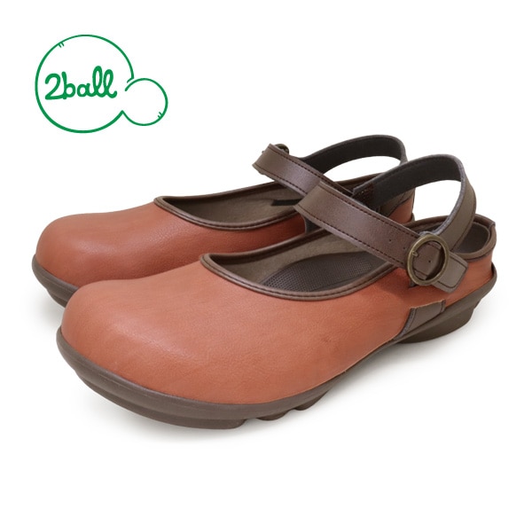 ツヴォル 2ball TB-112 アンクルストラップ サボ ローヒール パンプス ツボル 履きやすい 歩きやすい 痛くない ナチュラル