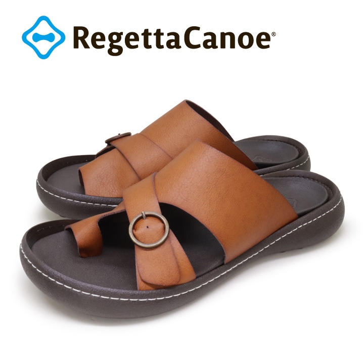 リゲッタカヌー RegettaCanoe<br>CJNT-1004 手染めトングサンダル レディース ぺたんこ 履きやすい 歩きやすい