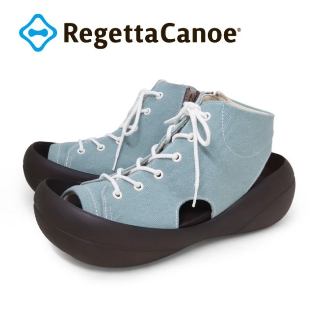 リゲッタカヌー RegettaCanoe CJBF-5200 ビッグフット レディース ブーツサンダル ファスナー レースアップ 靴紐 履きやすい 歩きやすい 疲れにくい