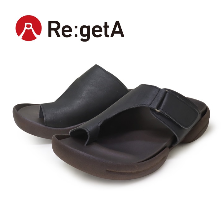 リゲッタ Re:getA <br>R-235M メンズ トングサンダル グミサンダル ベルクロ カバー 歩きやすい　履きやすい 父の日