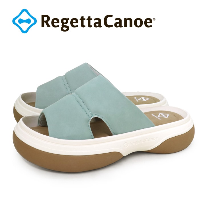 リゲッタカヌー RegettaCanoe CJFT-008 カバーパフィーサンダル ボリュームサンダル フリッツモ ワイドベルト レディース 厚底 歩きやすい 履きやすい オシャレ ツートンカラーソール ぷくぷく パデッド