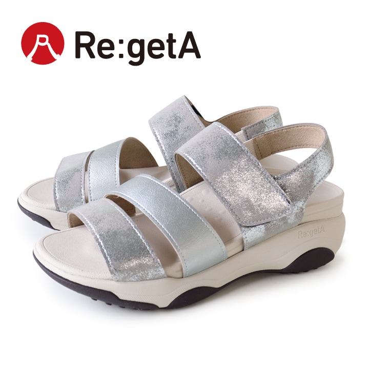 Re:getA リゲッタ dnr-3011 軽量 厚底 異素材 ツートンカラー ベルト