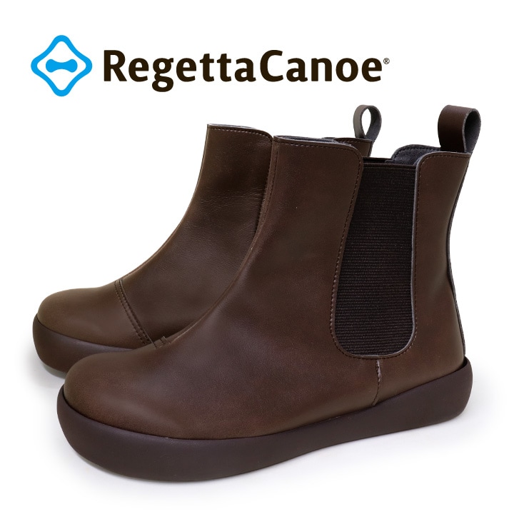 RegettaCanoe リゲッタカヌー レディース サイドゴアショートブーツ CJGS-1306