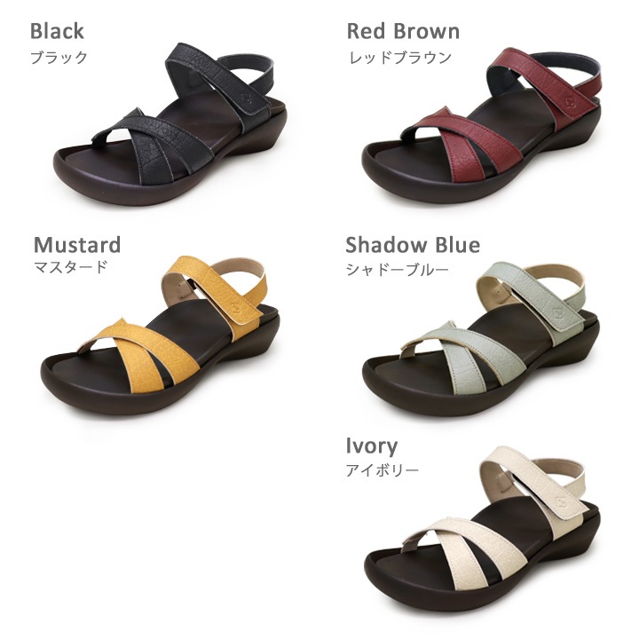 リゲッタカヌー RegettaCanoe CJFW-3519 フラットウェッジヒール バックベルト サンダル ストラップ クロスベルト ローヒール レディース 履きやすい 疲れにくい 浴衣 母の日