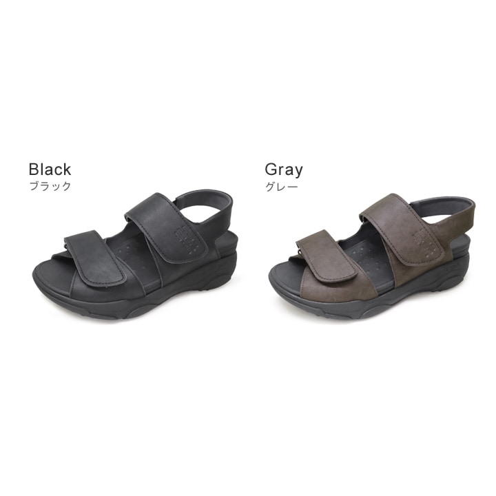 リゲッタ Re:getA RE-3006 メンズ 軽量 厚底 バックベルトサンダル ベルクロ フラット 歩きやすい 履きやすい 痛くなりにくい EVA 父の日