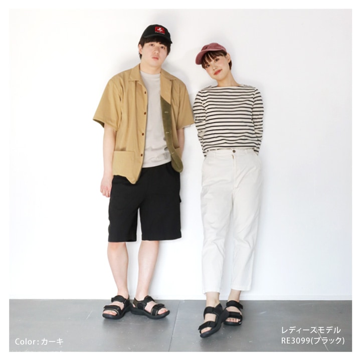 リゲッタ　Re:getA  re-3100 スポーツサンダル メンズ 軽量 ベルクロ  履きやすい 歩きやすい 痛くなりにくい