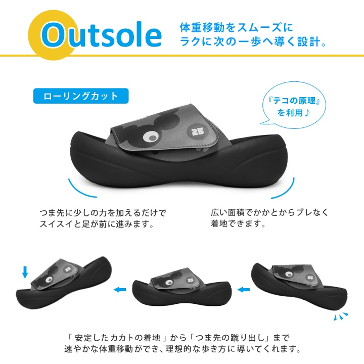 【予約販売】7月下旬発送予定 EXPO2025 黒ミャクミャク サンダル ビッグフット メンズ MYK-BFb