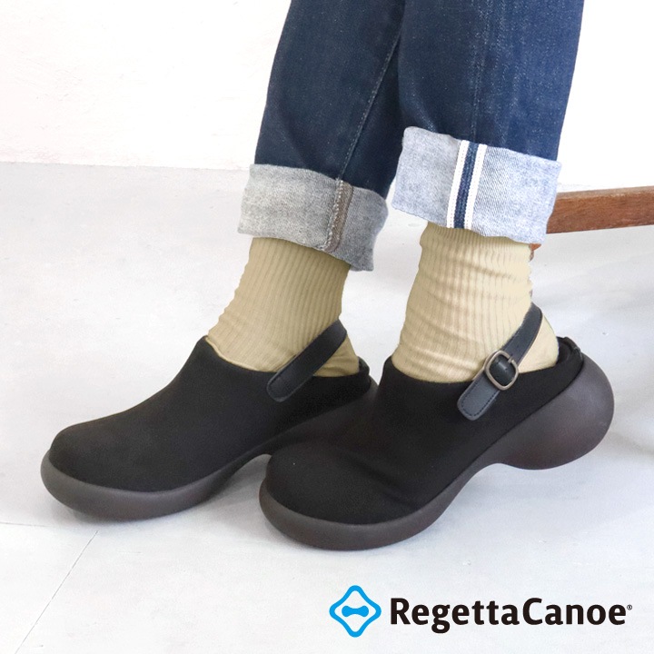 RegettaCanoe リゲッタカヌー レディース ベルト付きアンティークサボ