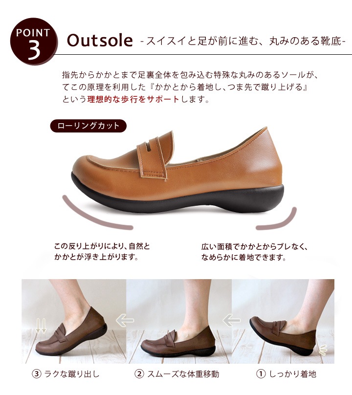 素材がリニューアル！R -アール-　AR-5201　カジュアルコインローファー