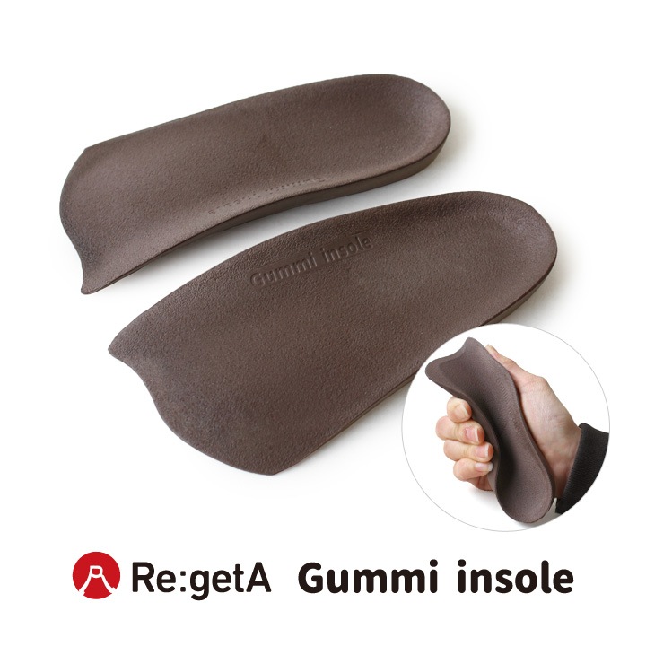 リゲッタ Re:getA RGU-001 Gummi insole グミインソール 中敷き つかれどめインソール 立体インソール 疲れにくい 歩きやすい 立ち仕事 ビジネスシューズ用 安全靴用 旅行