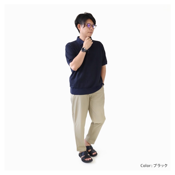Re:getA リゲッタ メンズ メッシュ風エンボス加工 軽量サンダル