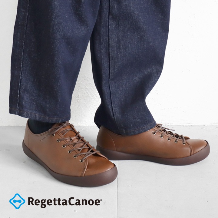 リゲッタカヌー RegettaCanoe CJFC-7118a フラットソール メンズ レースアップ カジュアル 歩きやすい 履きやすい