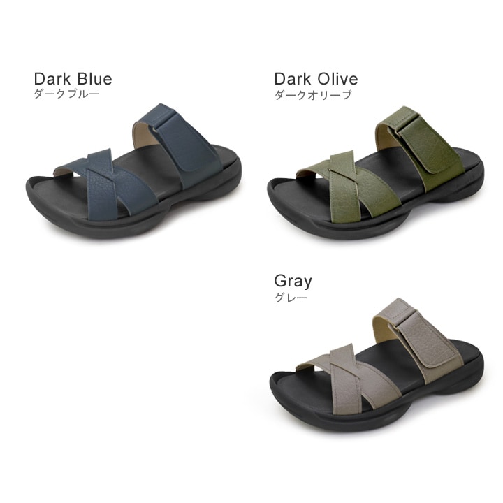 リゲッタ Re:getA re-3102 サンダル メンズ 軽量 ベルクロ  履きやすい 歩きやすい 痛くなりにくい