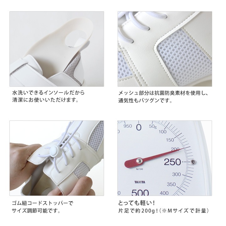 リゲッタワーク　Re:getA Work　RW-0034 軽量メッシュゴム紐スニーカー 2way ナースシューズ 歩きやすい 履きやすい 【リゲッタラボ】