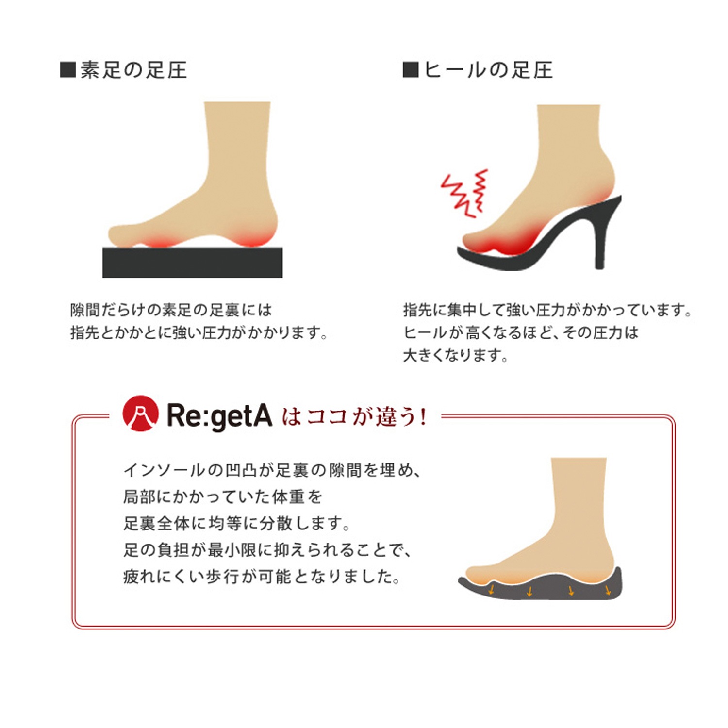 リゲッタ Re:getA　<br>R-6002  サイドジップショートブーツ 細身  大人カジュアル  きれいめ