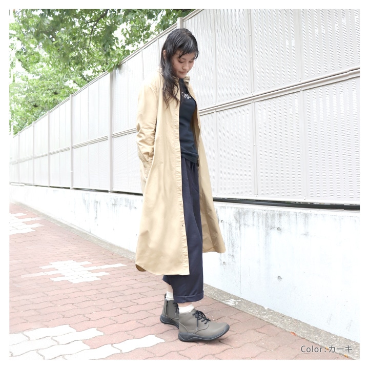 RegettaCanoe -リゲッタカヌー-<br>CCME-008 メモリ　レースアップシューズ サイドファスナー ハイカットシューズ　レディース　歩きやすい　履きやすい　オシャレ　防水