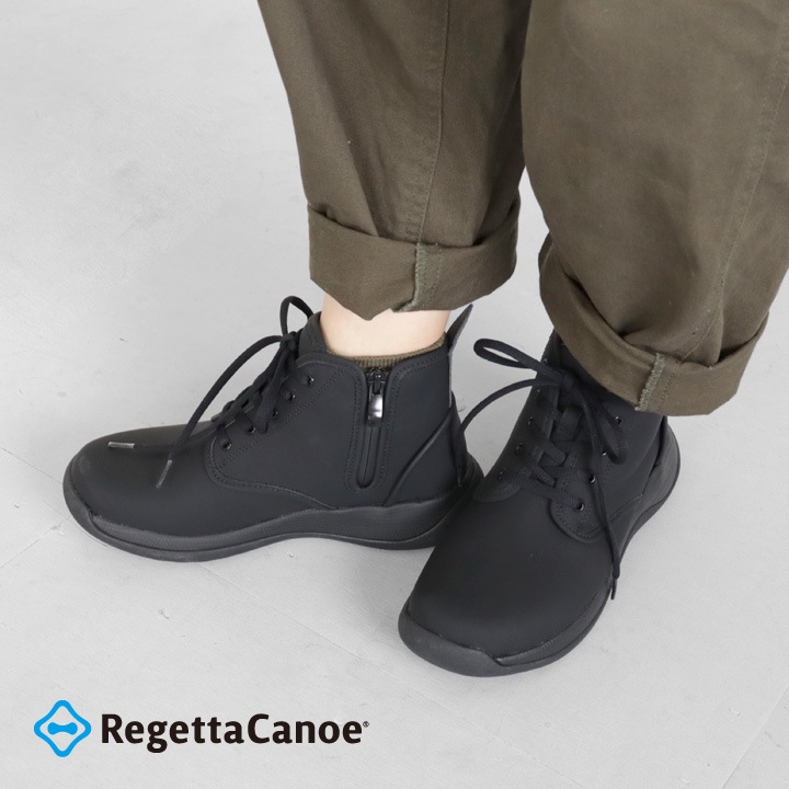 リゲッタカヌー レディース スニーカー 靴 シューズ 防水 晴雨兼用 レースアップシューズ サイドジップ キャンプ フェス アウトドア ハイカット ブラック 黒 カーキ 送料無料 Regetta Canoe CCME008 楽天市場】リゲッタ レディース リゲッタカヌー RegettaCanoe レース