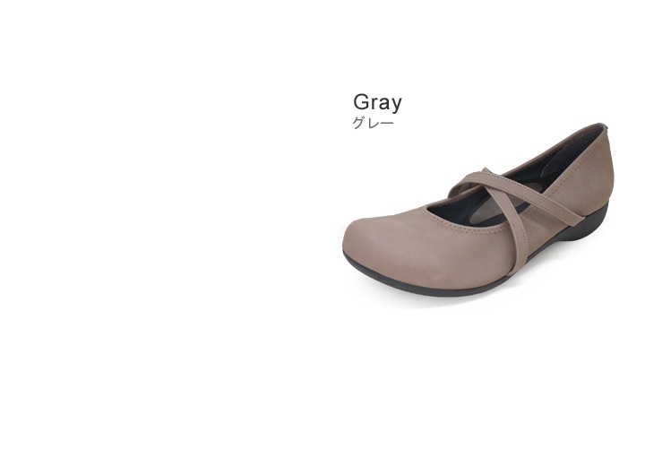 リゲッタ - Re:getA- R-0191 ローヒールクロスストラップパンプス シューズ ぺたんこ 履きやすい 歩きやすい 新生活 ヌバック調　くすみカラー