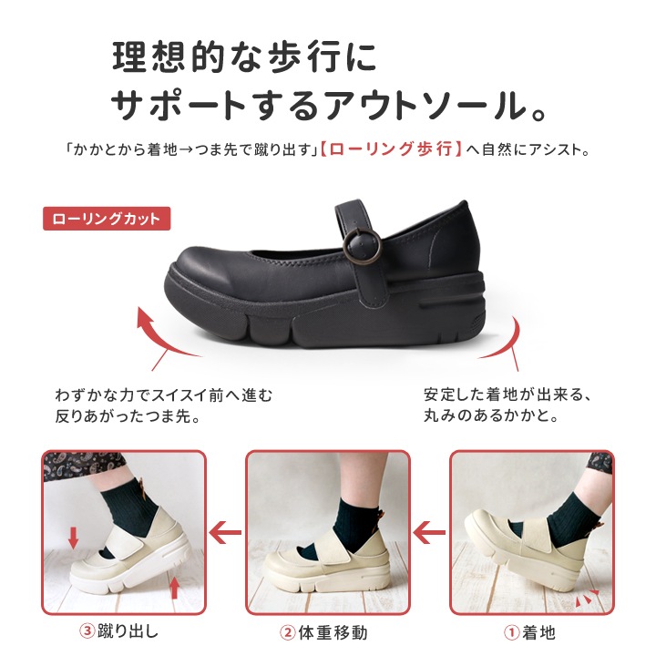 Re:getA リゲッタ レディース 軽量厚底 サイドゴア ハイカットレースアップシューズ RE-170