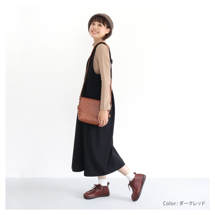 RegettaCanoe -リゲッタカヌー- CJGS-1305 ワラビーブーツ レディース レースアップ ローヒール 履きやすい 歩きやすい モカシン