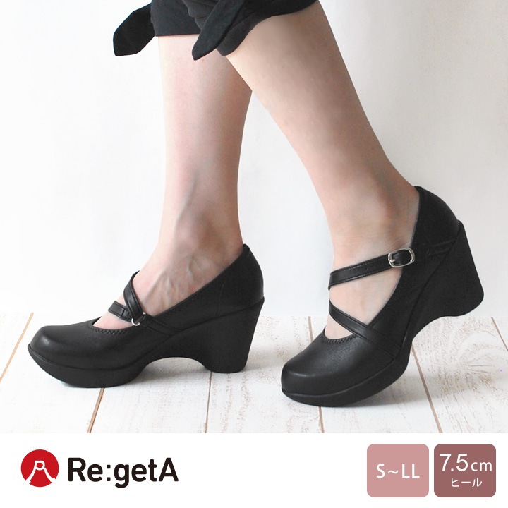 Re:getA リゲッタ レディース RDD-71a ハイウェッジパンプス