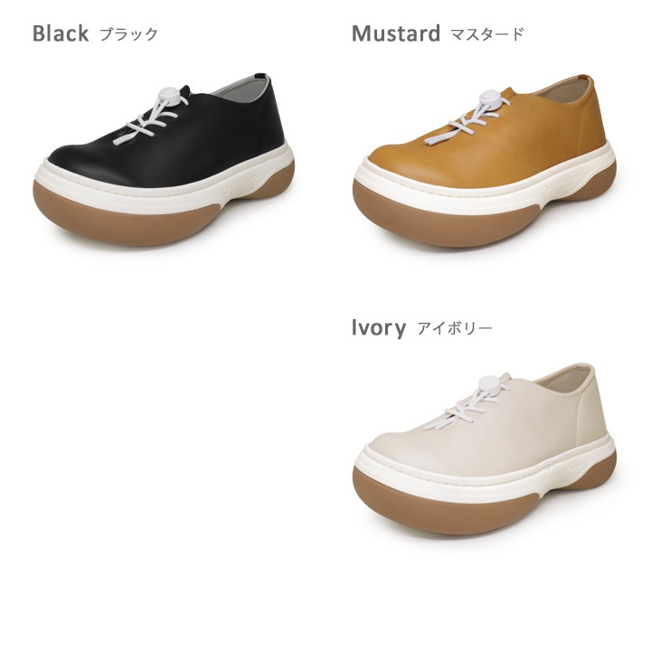 リゲッタカヌー RegettaCanoe CJFT-006 フリッツモ コードストッパー付き ゴム紐シューズ レディース 厚底 歩きやすい 履きやすい ツートンカラーソール