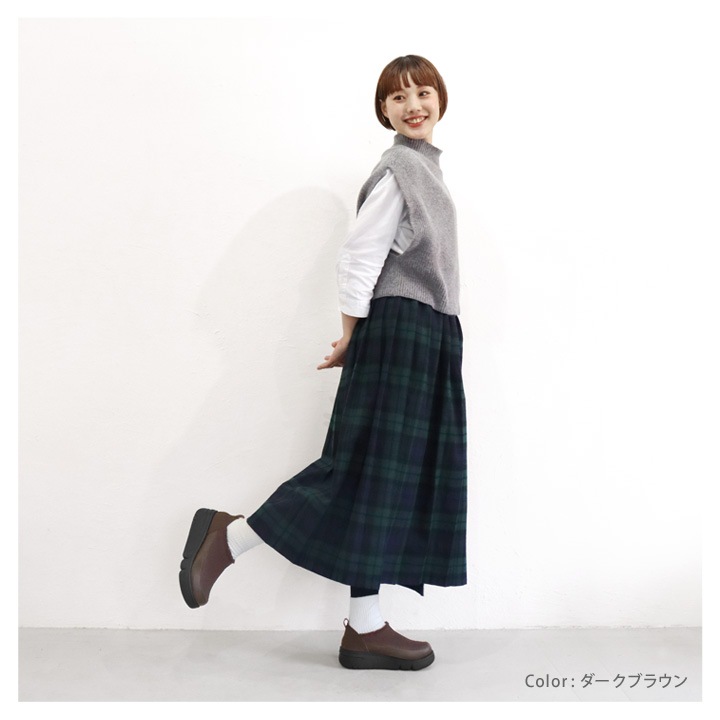 Re:getA リゲッタ レディース 厚底軽量ボアスリッポンシューズ RE-169