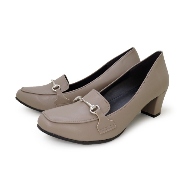 no-rush ノーラッシュ by リゲッタ 当店限定 NR-05 ビットヒールローファー ヒールパンプス スクエアトゥ 5.5cm ビジネス 履きやすい 歩きやすい 痛くない 柔らかい 通勤 結婚式 入学式 卒業式