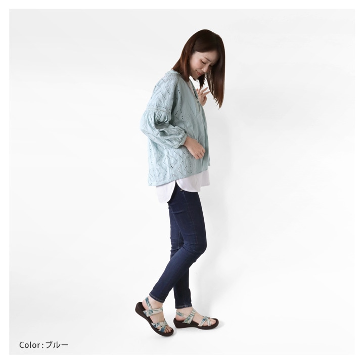 リゲッタカヌー RegettaCanoe CJFW-3520 ボタニカル柄 総柄 フラットウェッジヒール クロスベルトサンダル レディース バックベルト 歩きやすい 履きやすい 疲れにくい