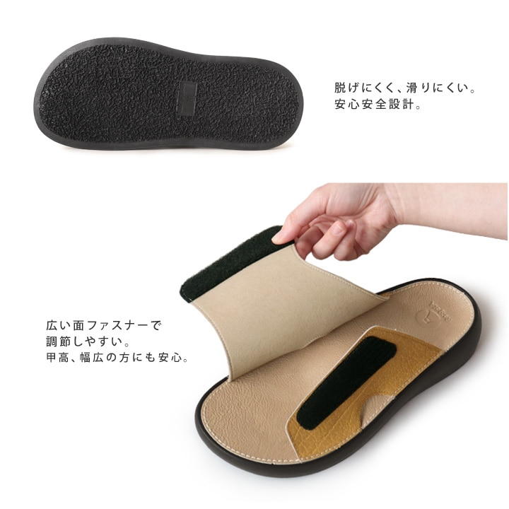 リゲッタ Re:getA RRM-100 室内履き ルームサンダル おうちリゲッタ 面ファスナー おうち時間 ユニセックス オフィス履き カバーサンダル 履きやすい 歩きやすい リラックス