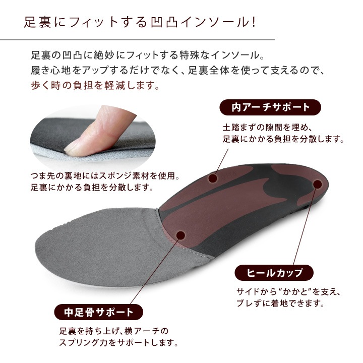リゲッタ フェムスタイル RE:GETA Femstyle AMR-201 フラットローファー 履きやすい 歩きやすい スクエアトゥ カジュアル