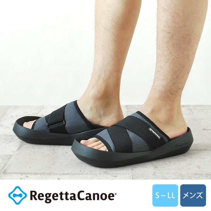リゲッタカヌー　RegettaCanoe　CJEW-7605 メンズ　軽量サンダル メッシュカバーサンダル　歩きやすい 履きやすい　日本製