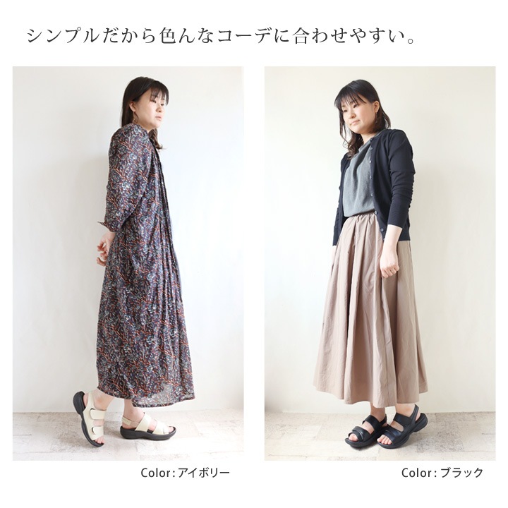 リゲッタ　Re:getA　re-3095 ベルクロサンダル/レディース