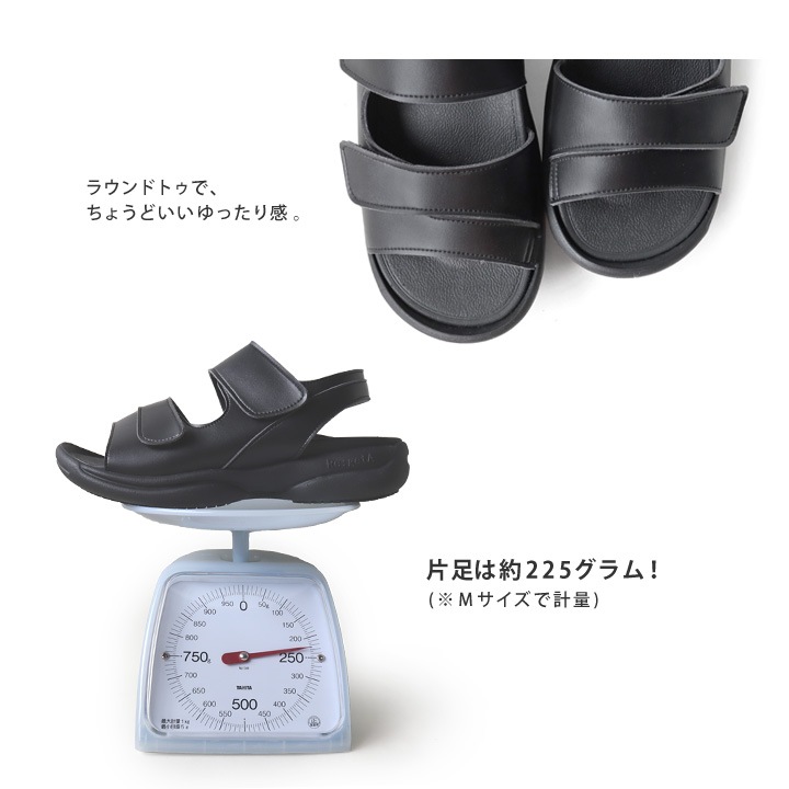 リゲッタ　Re:getA　re-3095 ベルクロサンダル/レディース