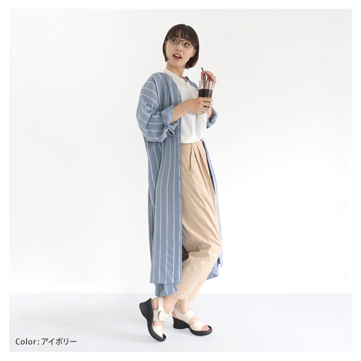 リゲッタカヌー RegettaCanoe CJFH-810 バックベルトサンダル ハイウェッジ 2本ベルト 履きやすい 歩きやすい サンダル レディース フレンチウェッジヒール 美脚