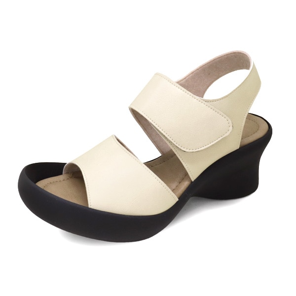 リゲッタカヌー RegettaCanoe CJFH-810 バックベルトサンダル ハイウェッジ 2本ベルト 履きやすい 歩きやすい サンダル レディース フレンチウェッジヒール 美脚