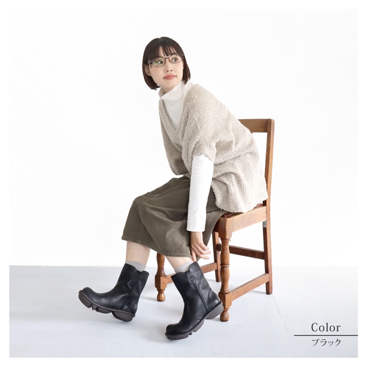 当店限定 R -アール-　本革 ステッチダウン ペコスブーツ　RL-08