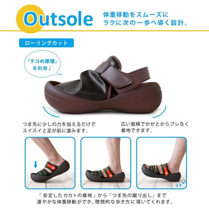 リゲッタカヌー RegettaCanoe CJBF-5179 ビッグフット サンダル メンズ ドレープ バックベルト 履きやすい 歩きやすい 父の日